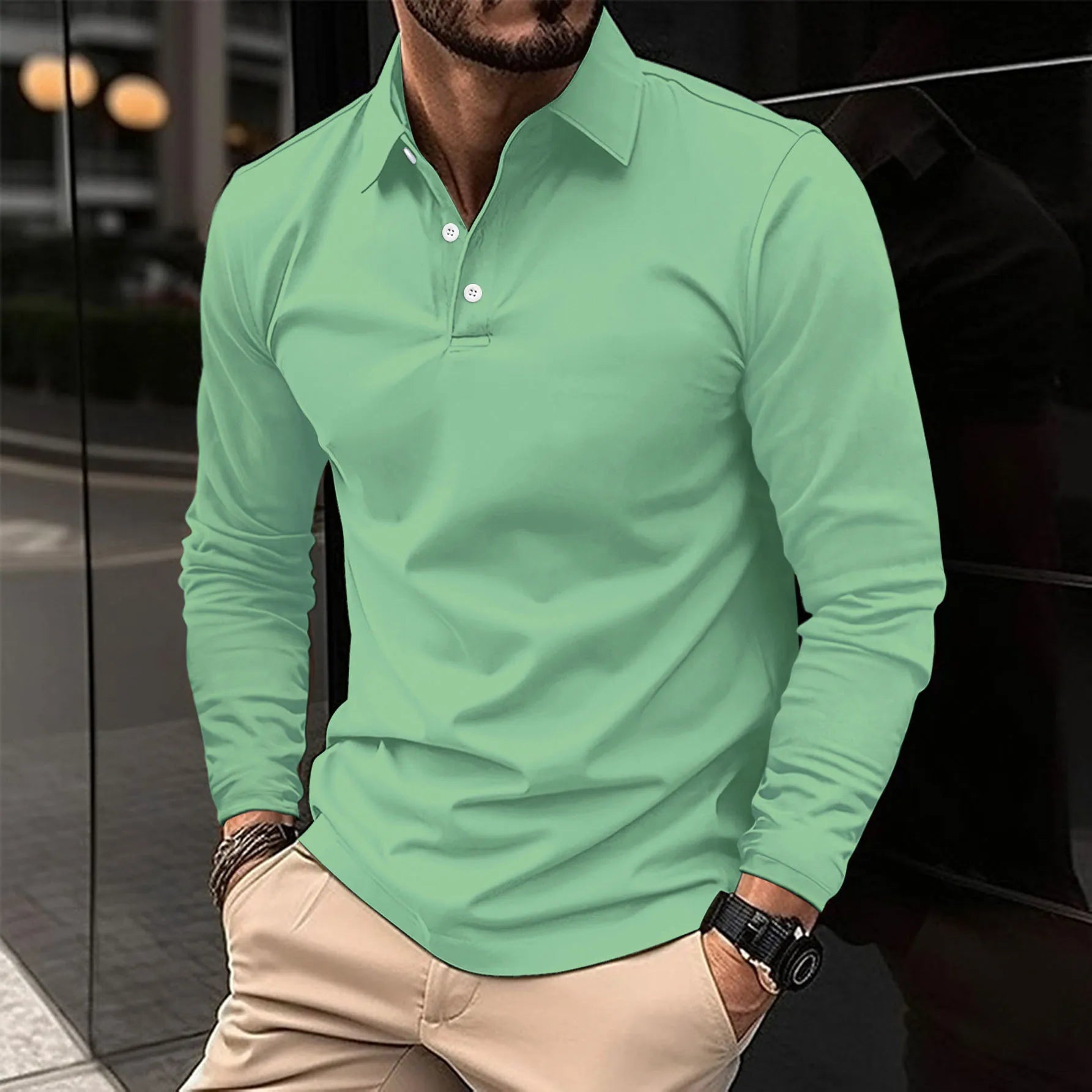 Alfonzo™ | Camisa informal de manga larga (1+1 GRATIS)